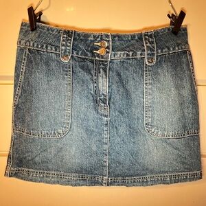 Westport Light Blue Denim Mini Skort